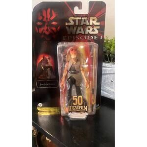 Star Wars Episode 1 Jar Jar Binks 50th Anniversary Action 6"